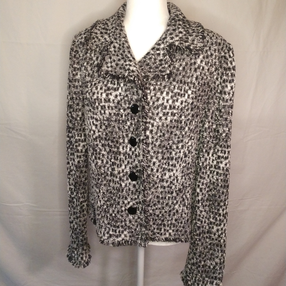 Perfect St. John Animal Print Jacket Size 14
